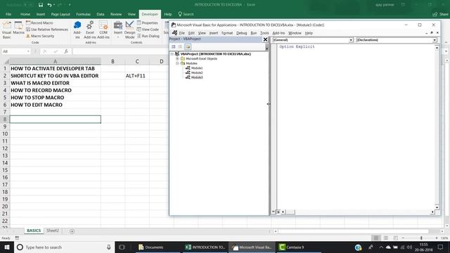 Introduction to Excel VBA HINDI - Series 1/5 смотреть онлайн