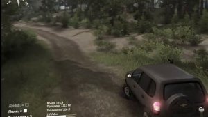 Проходим новую карту на новой ниве шевроле в игре Spintires