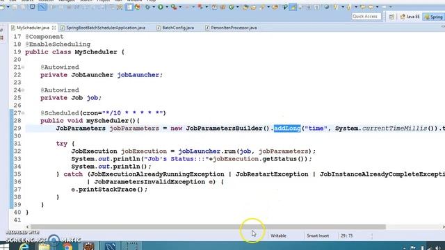 106.Spring Boot Batch Scheduler Example смотреть онлайн