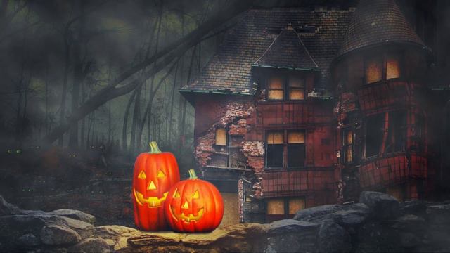 SPOOKY HALLOWEEN NIGHT AMBIENCE - Halloween ASMR: creepy sounds, piano, owls and wind смотреть онлайн