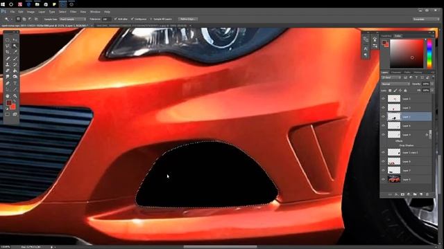 Opel Corsa OPC Photoshop Timelapse смотреть онлайн