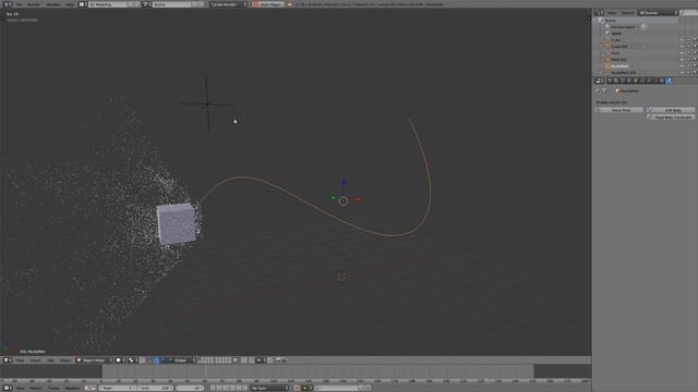 How to Animate Particles Along a Curve in Blender (Without Curve Guide) - Bonus Tutorial смотреть онлайн