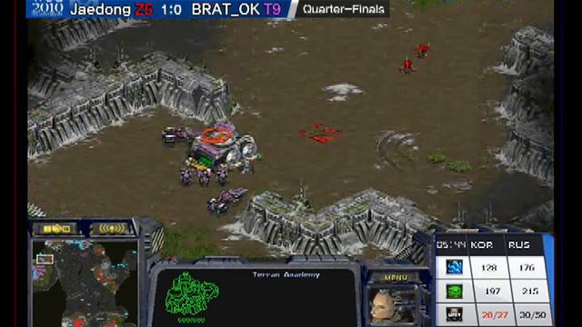 2010 GFStarCraft: Quarter-FinalSet 2 -  JaedongKR vs. BRAT_OKRUEnglish