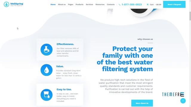WellSpring Water Filters and Drinking Water Delivery WordPress Theme смотреть онлайн