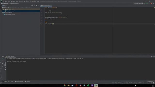 TKinter Basics P.1 | Labels, Buttons, and Window Settings | Python3 Tutorial смотреть онлайн