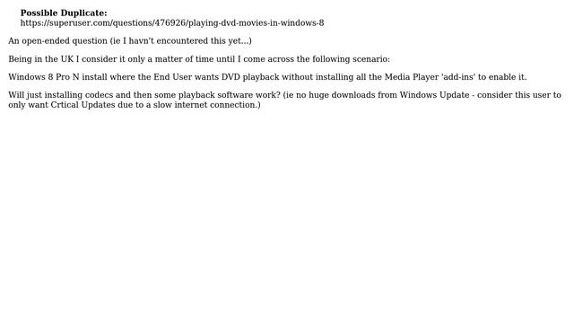 Windows 8 N & Media Player/DVD playback (2 Solutions!!) смотреть онлайн