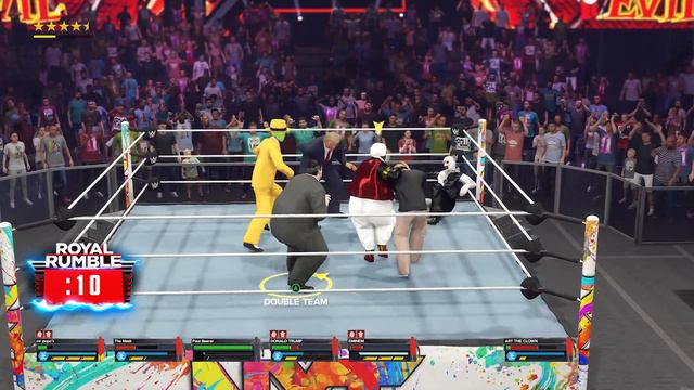 WWE 2K23 Royal Rumble Custom Characters: Mr. PoPo, Sleepy Joe, Hank Hill, The Mask and many more смотреть онлайн