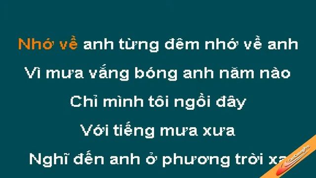 Mua Vang Karaoke - Vo Ha Tram - CaoCuongPro смотреть онлайн