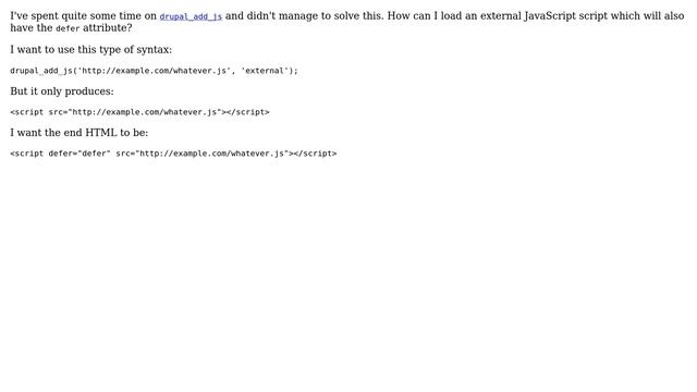 Drupal: How to drupal_add_js an external and defer script? (2 Solutions!!) смотреть онлайн