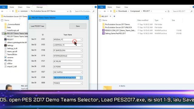 PES 2017 DEMO UNLOCK TEAM
