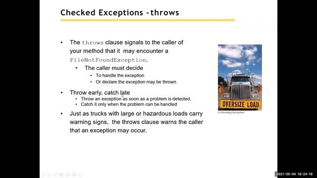 Big Java Chapter 11 Part 3 Exception Handling смотреть онлайн