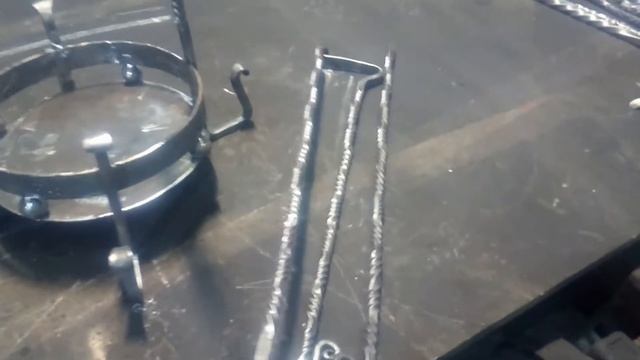 кованный каминный набор,кузня,художественная ковка,кованные изделия,часть1 смотреть онлайн