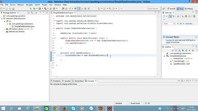 Writing First Program Using Selenium WebDriver смотреть онлайн