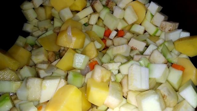 Овощное рагу. Vegetable stew. смотреть онлайн