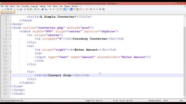 How to create currency converter in php part-1 смотреть онлайн
