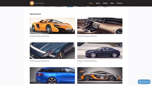 Cars Magazine WordPress Theme by WT Website Template - 53262 смотреть онлайн