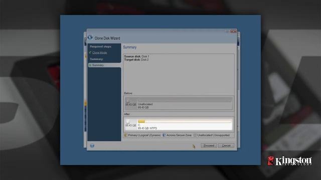 Установка Acronis True Image, поставляемого вместе с Kingston SSDNow смотреть онлайн