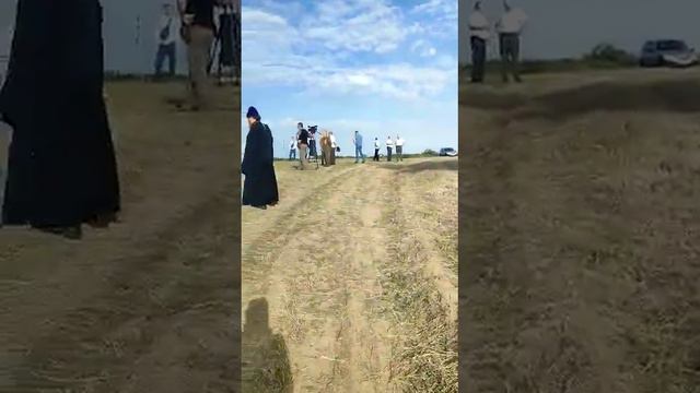 Перед торжественной церемонией поднятия флага России в Белгороде. смотреть онлайн