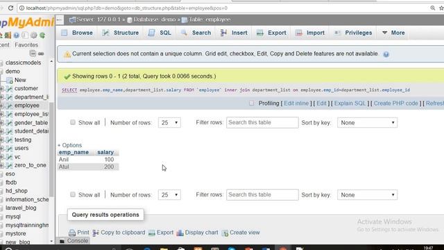 Left ,Right & Inner Join in mysql query смотреть онлайн