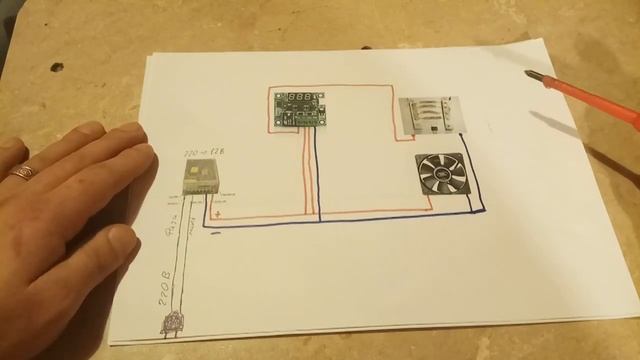 Электрическая схема к моему самодельному инкубатору.