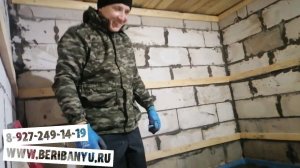 Отделка БАНИ из БЛОКОВ Зимой # 10 дней и БАНЯ ГОТОВА!!!