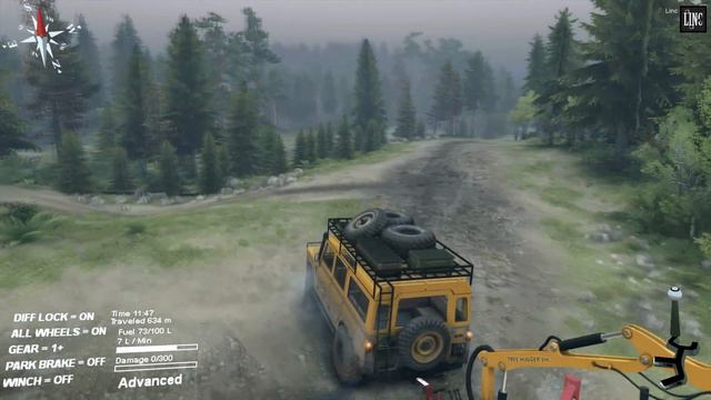Spin Tires|Mod Review #22 - Landrover SIII And Mini Log Trailer