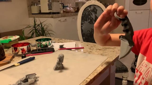 3D printed toy of Mortis from brawl stars. Играем в распечатанную на 3Д принтере фигурку Мортиса. смотреть онлайн