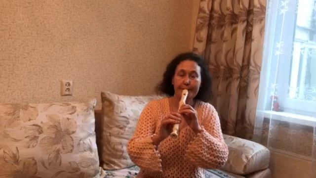 Гляжу в озера синие - блокфлейта (результат Ольги Чугуевской)