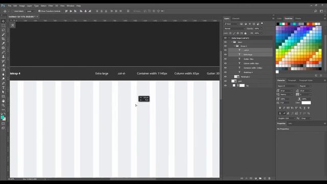 Веб-дизайн | Создание bootstrap 4 сетки в фотошоп смотреть онлайн
