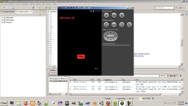 Kill them all game, Android SDK, Java, Eclipse смотреть онлайн