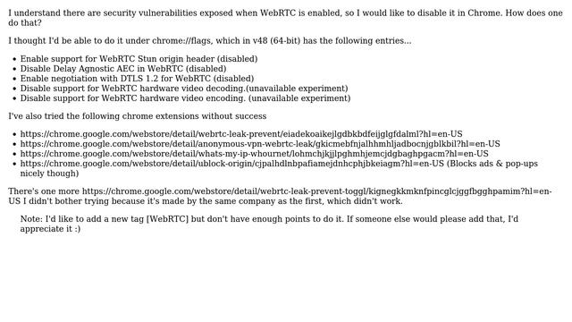 How to Disable WebRTC in Google Chrome? смотреть онлайн