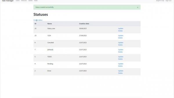Task manager Django Python