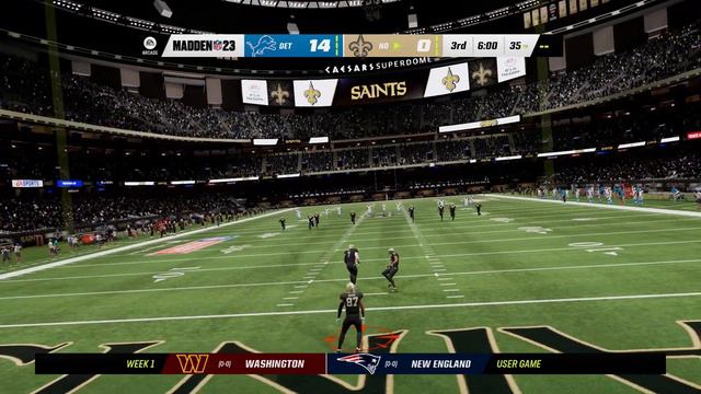 Madden NFL 24 - Sneak Preview League Rebuild - Detriot Lions vs New Orleans Saints смотреть онлайн