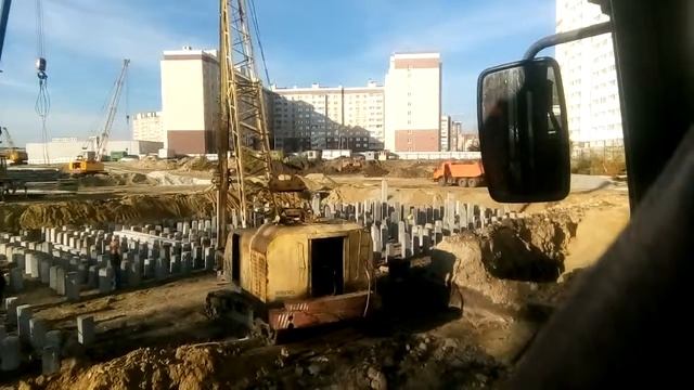 ЭО-5111Б забивка свай смотреть онлайн