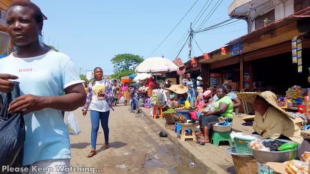4K BIGGEST OPEN AFRICAN STREET MARKET COMPLETE TOUR GHANA ACCRA смотреть онлайн