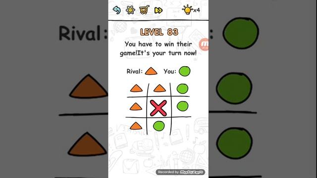 Brain challenge puzzle level 83 you have to win game it's your trun now walkthrough смотреть онлайн