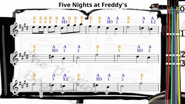 Five Nights At Freddy's | Violin SHEET MUSIC [With Fingerings] [Level 4]