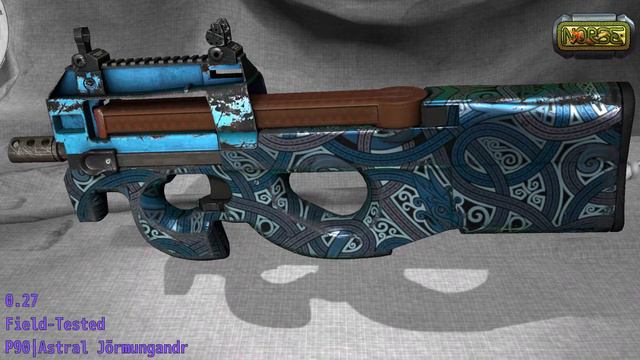 P90 Astral Jörmungandr - Skin Wear Preview смотреть онлайн