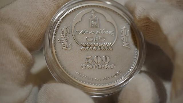 Mongolia 2012 500 togrog Long-eared Hedgehog - Hemiechinus auritus UNC Silver Coin смотреть онлайн