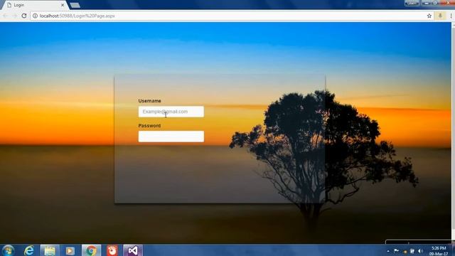 Asp.net Login Page Design using Bootstrap Transparent Page смотреть онлайн