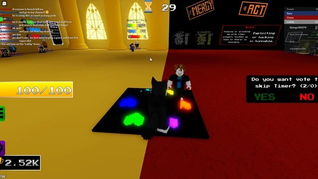 Roblox Undertale: Last Corridor: Remaster, A Hacker.