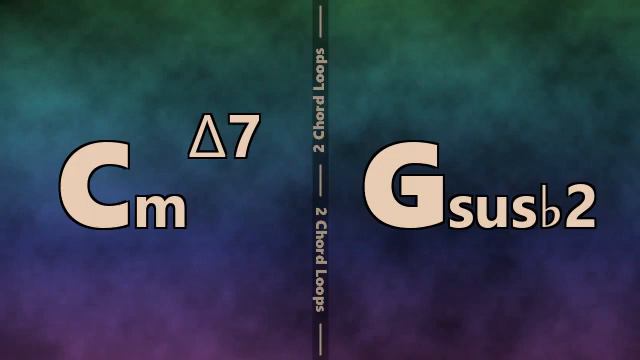 Cm maj7 to Gsus b2 Backing Track смотреть онлайн
