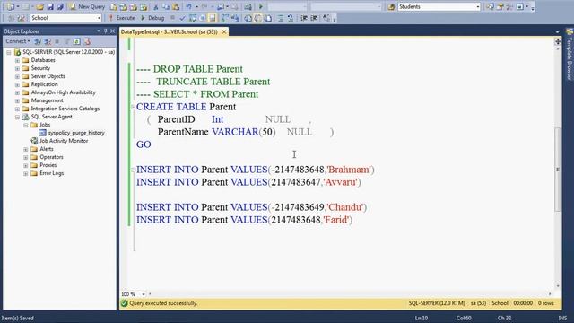 SQL Server In Hindi DataType Int смотреть онлайн