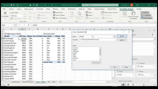 Forecast accuracy mape bias [Excel 2021] смотреть онлайн