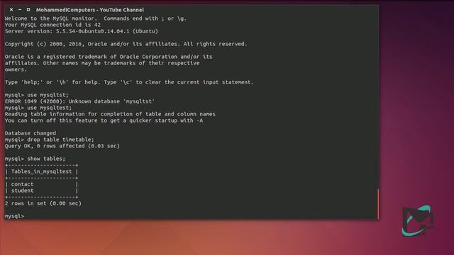 09 MySQL Hindi Database Tutorial - DROP TABLE смотреть онлайн