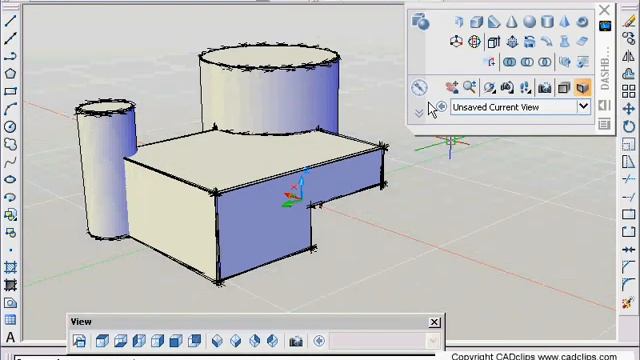Tutorial Autocad 3D Section 20 PERSPECTIVE смотреть онлайн
