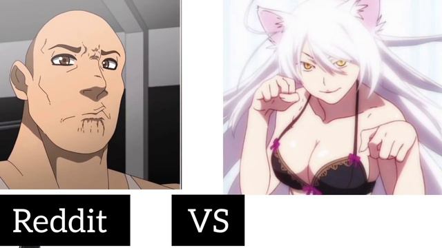 Anime vs Reddit (the rock reaction meme) смотреть онлайн