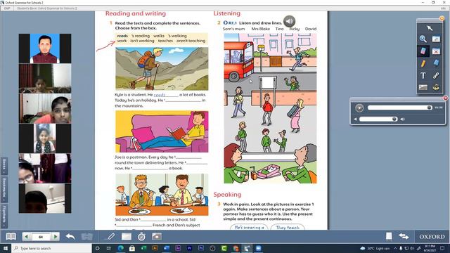 Kids' English I Speaking on Picture I Simple past be verb I Part 1 I Pear class смотреть онлайн