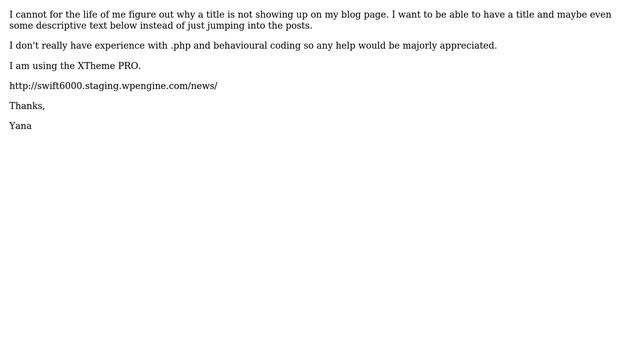 Wordpress: My posts page is missing the page title смотреть онлайн