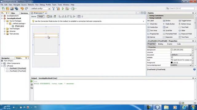 Java GUI Netbeans الدرس الأول Label, Button, Text Field смотреть онлайн